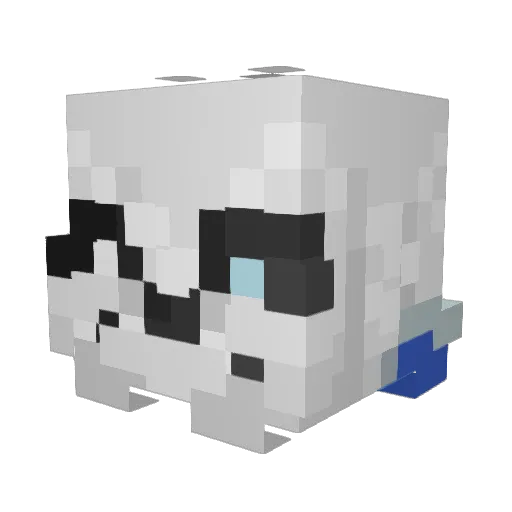 NOTSUNDK Minecraft avatar head, 3D render