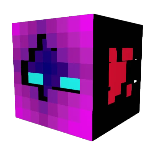 NOTValue Minecraft avatar head, 3D render