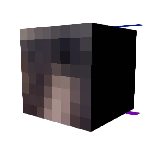 NOT_AJAX Minecraft avatar head, 3D render