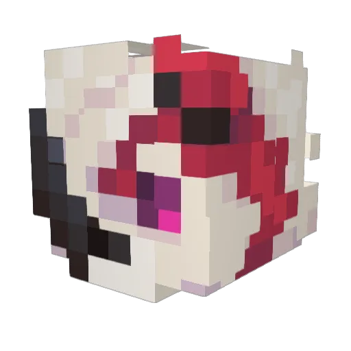 NOT_BEN76498 Minecraft avatar head, 3D render