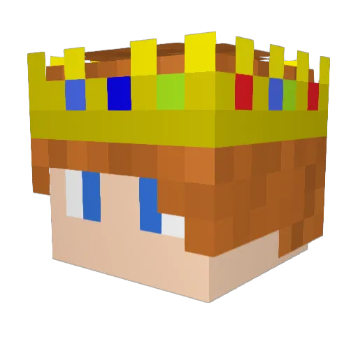NOT_DEVOTED Minecraft avatar head, 3D render