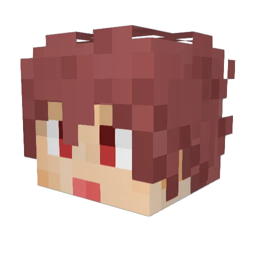 NOT_FIND Minecraft avatar head, 3D render