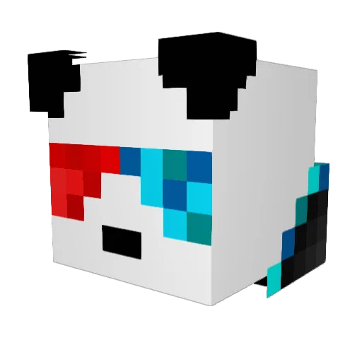 NOT_FRIZZO Minecraft avatar head, 3D render