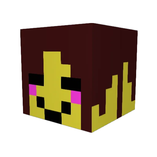 NOT_Survivr12 Minecraft avatar head, 3D render