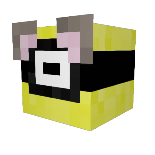NOT_hazza_ Minecraft avatar head, 3D render