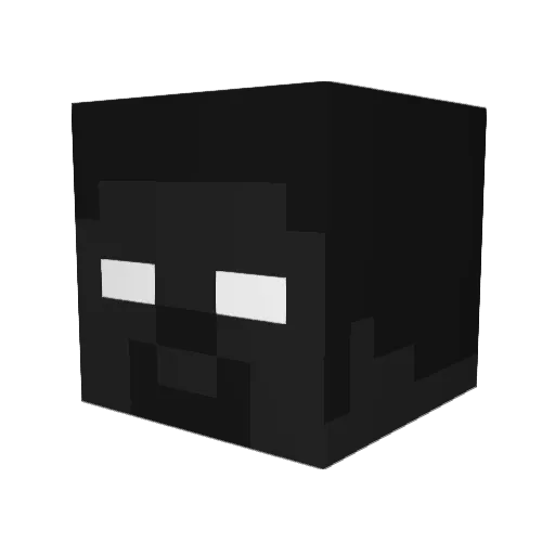 NOTcookieC Minecraft avatar head, 3D render