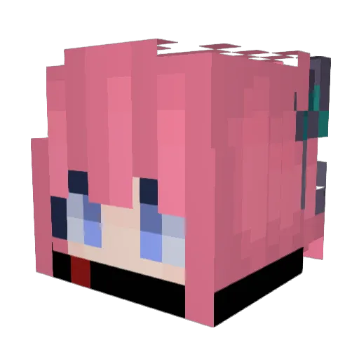 NOTdurpy Minecraft avatar head, 3D render