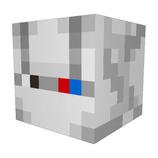 NOVA6ELF Minecraft avatar head, 3D render
