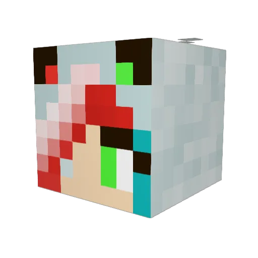 NOVA_2005 Minecraft avatar head, 3D render