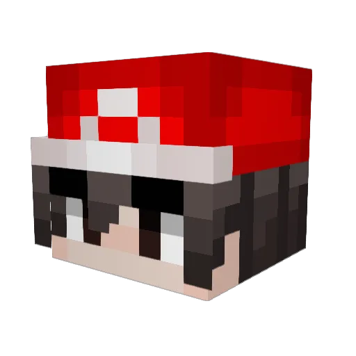 NOVA_222 Minecraft avatar head, 3D render