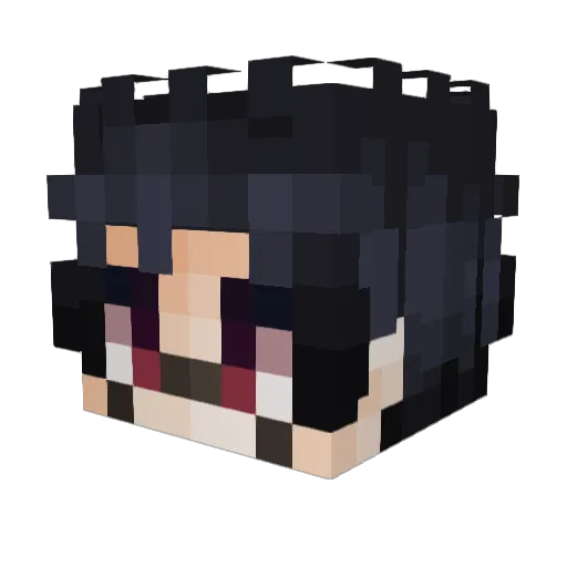 NOVA_CORE Minecraft avatar head, 3D render