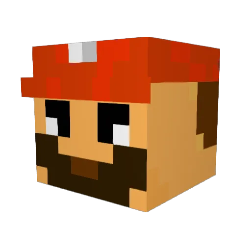 NOVA_kitten Minecraft avatar head, 3D render