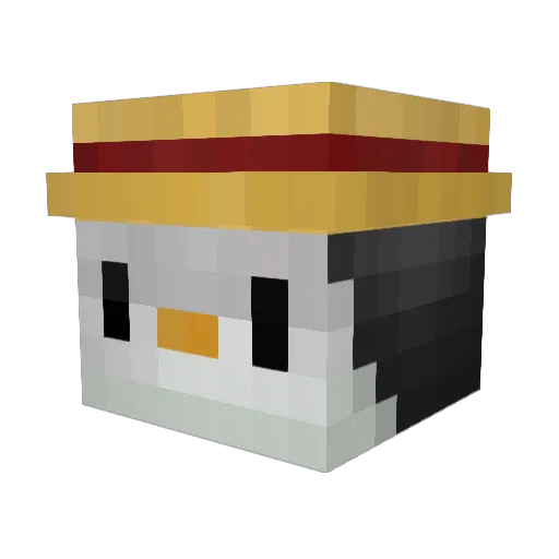 NOX247 Minecraft avatar head, 3D render