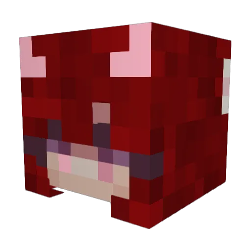 NOXELOX Minecraft avatar head, 3D render