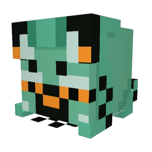 NOXIBLOOD Minecraft avatar head, 3D render