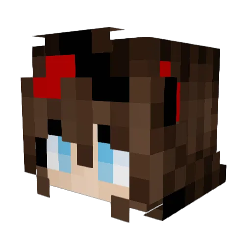 NOZYz Minecraft avatar head, 3D render