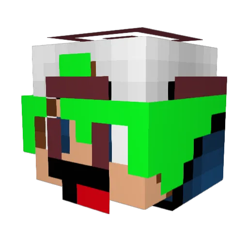 NPC112 Minecraft avatar head, 3D render