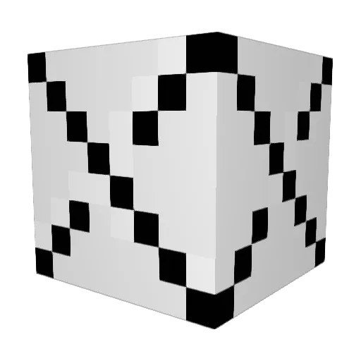 NPC3249 Minecraft avatar head, 3D render