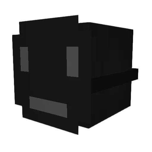 NPC420_ Minecraft avatar head, 3D render