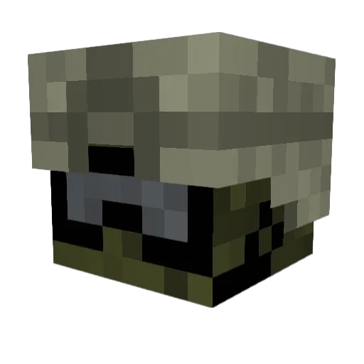 NPC_32 Minecraft avatar head, 3D render
