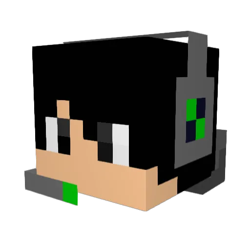 NPCsniper21 Minecraft avatar head, 3D render