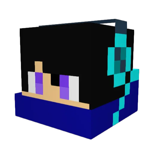 NPM05 Minecraft avatar head, 3D render