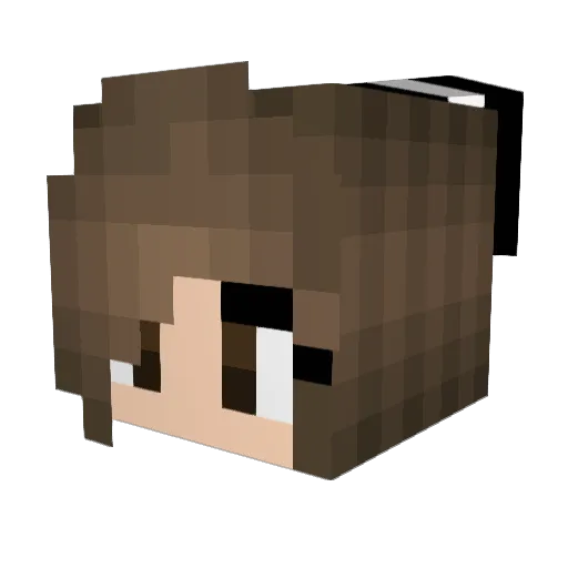 NPTBuy Minecraft avatar head, 3D render