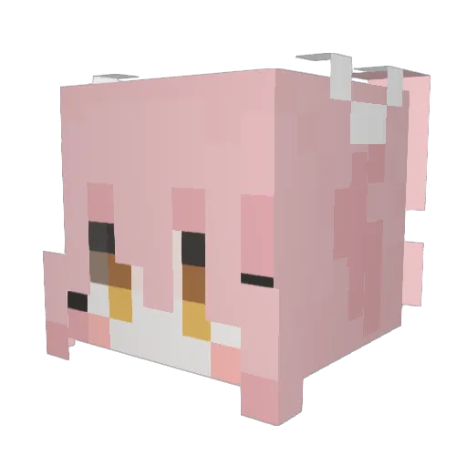NPang_61 Minecraft avatar head, 3D render