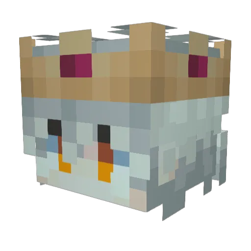 NREKAI Minecraft avatar head, 3D render