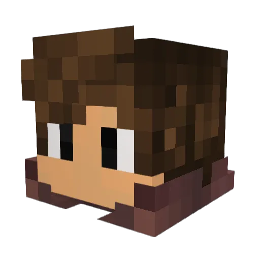 NRENAUD Minecraft avatar head, 3D render