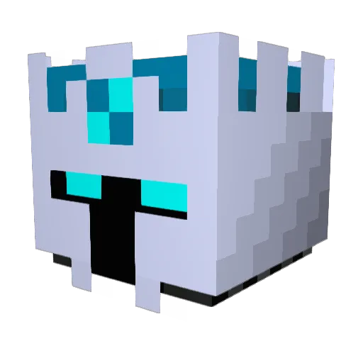 NRG22CM Minecraft avatar head, 3D render