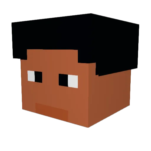 NRGman56 Minecraft avatar head, 3D render
