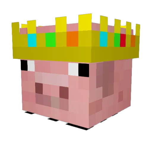 NRH_Cam Minecraft avatar head, 3D render