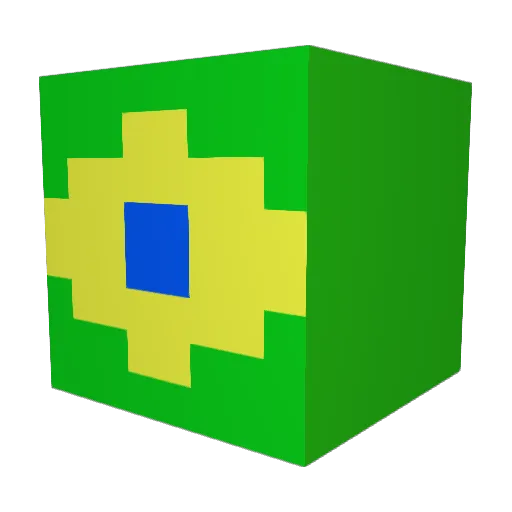 NRS_Slash Minecraft avatar head, 3D render