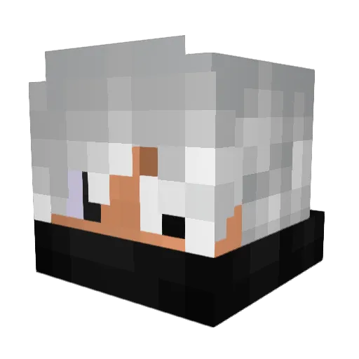 NRV_bitume Minecraft avatar head, 3D render