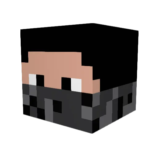 NRWarrior44 Minecraft avatar head, 3D render