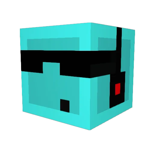 NS4ever Minecraft avatar head, 3D render