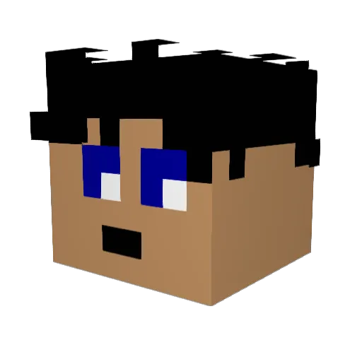 NSGJosh Minecraft avatar head, 3D render