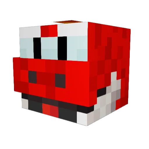 NSN12 Minecraft avatar head, 3D render