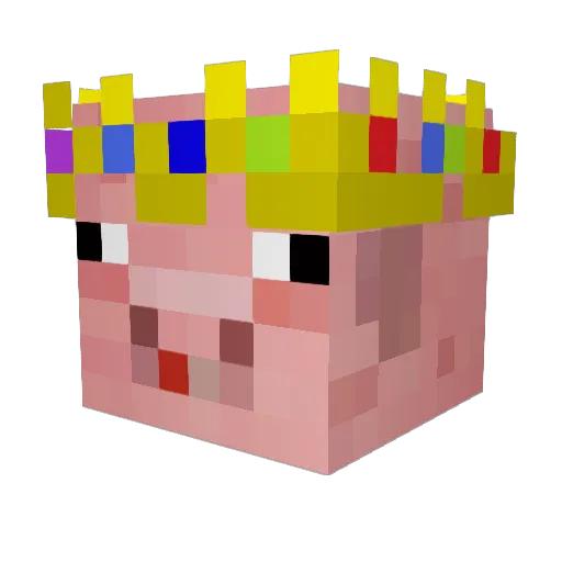 NSPZion Minecraft avatar head, 3D render