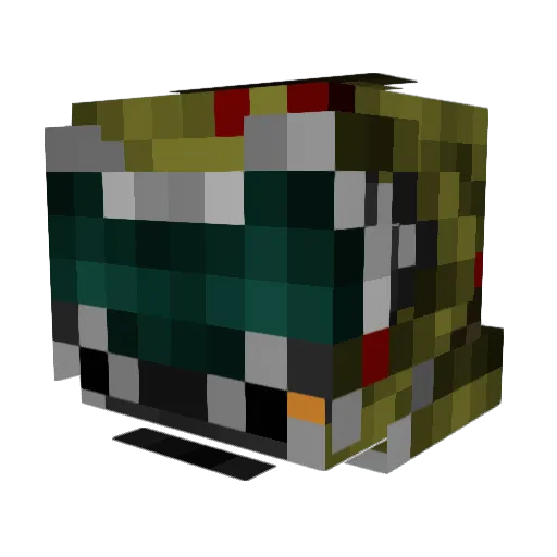NSSDARK Minecraft avatar head, 3D render