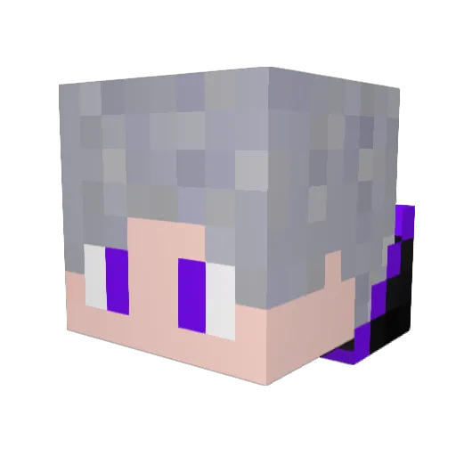 NST52 Minecraft avatar head, 3D render