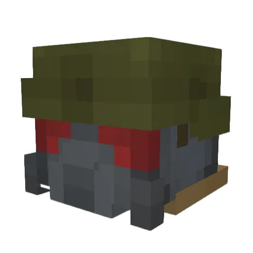 NSTMOR Minecraft avatar head, 3D render
