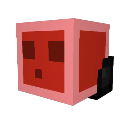 NS_Quabze Minecraft avatar head, 3D render
