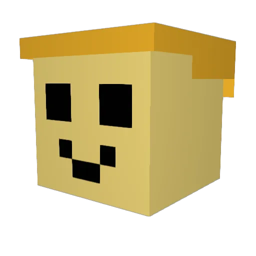 NSamu Minecraft avatar head, 3D render