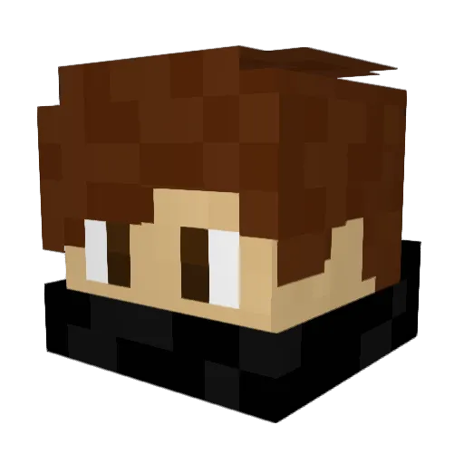 NSerry Minecraft avatar head, 3D render
