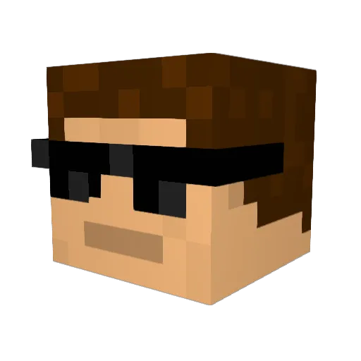 NStriker89 Minecraft avatar head, 3D render