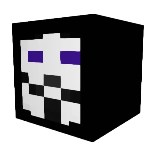 NT21_Gamer Minecraft avatar head, 3D render