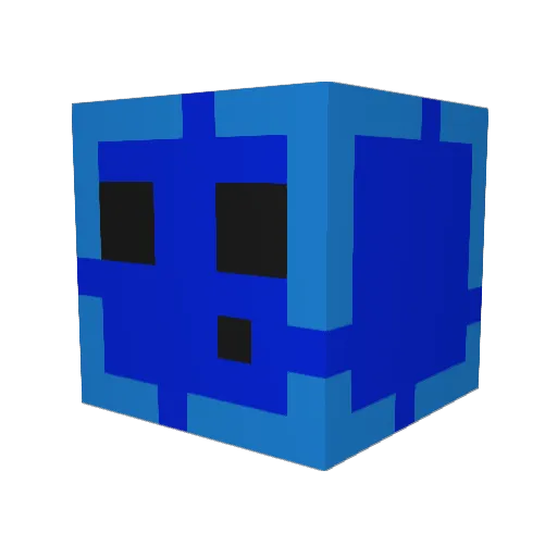 NTFV Minecraft avatar head, 3D render
