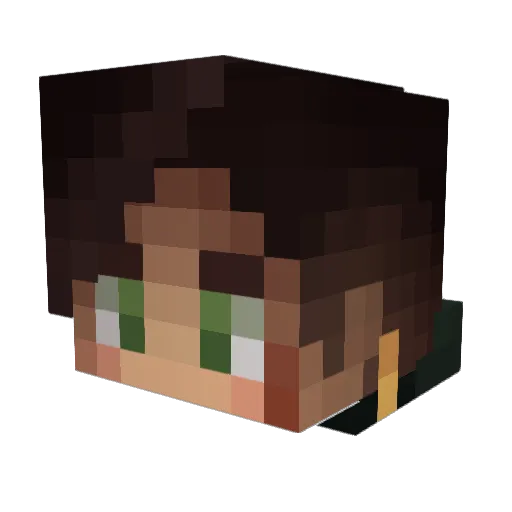 NTHN_Nomad Minecraft avatar head, 3D render